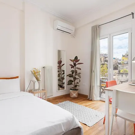Studio With Sunny Balcony In Exarcheia Athens Exterior photo